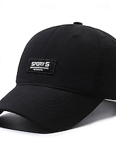billiga Baseballkeps herr-Herr Basebollkeps Solhatt Trucker Hat Svart Marinblå Polyester Mode Ledigt Gata Dagligen Bokstav Justerbara Solskyddskräm Andningsfunktion Snabb tork