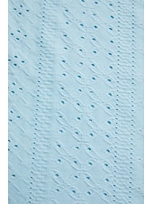 cheap Lace Tops-Women's Pointelle Shirt Eyelet Top Lace Shirt Lace Short Sleeve Flutter Sleeve Crew Neck Casual Daily Beach Blue Black White Pink Summer