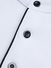 preiswerte Klassisches Poloshirt für Herren-Herren Poloshirt aus Baumwollmischung Golfshirt Straße Lässig Stehkragen Gebänderter Kragen Kurzarm Mode Basic Einfach Klassisch Sommer Normale Passform Marineblau Schwarz Weiß Rot Poloshirt aus