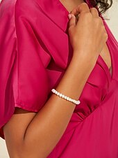 abordables Bracelet pour femme-Femme Chaînes Bracelets Dorée Laiton Perle Elégant Mode