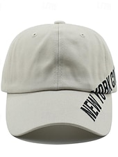 ieftine Şapcă de baseball pentru bărbaţi-Bărbați Șapcă de baseball Palarie de soare Căciulă de camioner Negru Albastru Bumbac Brodat Modă Casual Stradă Zilnic Scrisă Ajustabile Cremă Cu Protecție Solară Respirabil