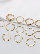 abordables Bracelets et bracelets rigides-Bague Multi-Doigts For Femme Soirée Cadeau Alliage Fantaisie Couronne