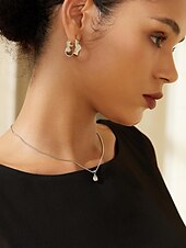 economico Collana da donna-Per donna Chiusura, levette e chiusure Collane con ciondolo Ottone Di tendenza Amore cuore