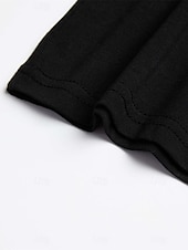ieftine tricouri de bază-Bărbați Tricou Tricouri Manșon scurt În V Primavara vara Simplu Șic Stradă Îmbrăcăminte sportivă Birou Fitness Sală de Fitness Negru Alb Roșu-aprins Top tricou pentru bărbați