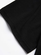 ieftine tricouri de bază-Bărbați Tricou Tricouri Manșon scurt În V Primavara vara Simplu Șic Stradă Îmbrăcăminte sportivă Birou Fitness Sală de Fitness Negru Alb Roșu-aprins Top tricou pentru bărbați