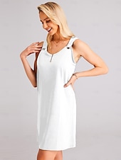 cheap Mini Black Dress-Women&#039;s Casual Dress Mini Dress Ruched Daily Date Fashion Basic Strap Sleeveless Black White Pink Color