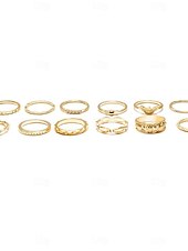 abordables Bracelets et bracelets rigides-Bague Multi-Doigts For Femme Soirée Cadeau Alliage Fantaisie Couronne