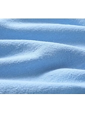 preiswerte Kleider aus Baumwolle und Leinen entwerfen-Damen Midikleid V-Ausschnitt Knitterstruktur Hellblau Kurzarm Lässige Strandmode Lockere Passform Atmungsaktive Sommerbekleidung