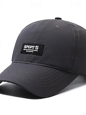 billiga Baseballkeps herr-Herr Basebollkeps Solhatt Trucker Hat Svart Marinblå Polyester Mode Ledigt Gata Dagligen Bokstav Justerbara Solskyddskräm Andningsfunktion Snabb tork