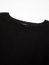 preiswerte Blumenkleider-Damen Chiffon Hochzeitsgast schwarzes Kleid lockeres Cape Minikleid figurbetontes Kleid