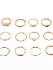 abordables Bracelets et bracelets rigides-Bague Multi-Doigts For Femme Soirée Cadeau Alliage Fantaisie Couronne