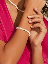 abordables Bracelet pour femme-Femme Chaînes Bracelets Dorée Laiton Perle Elégant Mode
