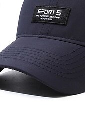 billiga Baseballkeps herr-Herr Basebollkeps Solhatt Trucker Hat Svart Marinblå Polyester Mode Ledigt Gata Dagligen Bokstav Justerbara Solskyddskräm Andningsfunktion Snabb tork