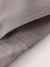 preiswerte Chinos-Herren Abschlußfeier Hose Chinos Chinohose Tasche Einfach Komfort Atmungsaktiv Outdoor Täglich Ausgehen Mode Lässig Schwarz Khaki