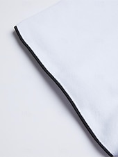preiswerte Klassisches Poloshirt für Herren-Herren Poloshirt aus Baumwollmischung Golfshirt Straße Lässig Stehkragen Gebänderter Kragen Kurzarm Mode Basic Einfach Klassisch Sommer Normale Passform Marineblau Schwarz Weiß Rot Poloshirt aus