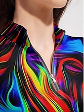 Dam Vandringspolotröja Röd Blå Ärmlös Solskydd Överdelar Golfkläder för damer Kläder Outfits Bär kläder billiga Kvinnors golfkläder-Dam Vandringspolotröja Röd Blå Ärmlös Solskydd Överdelar Golfkläder för damer Kläder Outfits Bär kläder