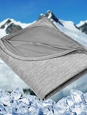 billiga Elitkollektion-kylande sommarfilt, bekväm kylfilt som andas, mjuk filt för hemmakontoret, bekväma sängkläder, sovrumstillbehör present till sommaren, presenter för män 82 % viskos från bambu