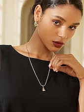economico Collana da donna-Per donna Chiusura, levette e chiusure Collane con ciondolo Ottone Di tendenza Amore cuore