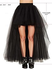 Χαμηλού Κόστους Κάτω-γυναικείο μεσοφόρι κάτω από φούστα τούλι hi-lo μακριά tutu τούλι bustle φούστα ελαστική μέση φεστιβάλ φούστα πάρτι
