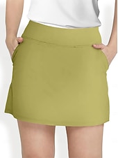 cheap Golf Bottoms-Women&#039;s Tennis Skirts Golf Skirts 16inch Pickleball Dark Pink Black White Sun Protection Tennis Clothing Ladies Golf Attire Clothes Outfits Wear Apparel