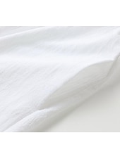 cheap Design Cotton &amp; Linen Dresses-Women&#039;s Black White Blue Summer Spring Mini Dress Cotton Linen Dresses Shirt Dress White Cotton Dress Vacation Basic Modern Daily Weekend Loose Fit Plain Shirt Collar