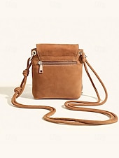 levne Tašky přes rameno-Dámské Crossbody kabelka Taška přes rameno Kbelík Bag Hobo taška PU kůže Denní Dovolená Plážové Třásně Lehká váha Pevná barva Černá Hnědá