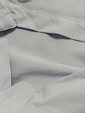 preiswerte Sets-Damen Elegant Stilvoll Hemd Baumwoll-Leinen-Sets Zweiteilige Sets Weitbeinige Hosen Langarm Hemdkragen Einfach Büro Arbeit Schwarz Weiß Blau Sommer Normale Passform
