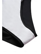 baratos Fatos de Banho 1 Peça-Maiô Feminino de Uma Peça Controle de Barriga Decote Canadense Painéis com Estampa de Leopardos Costas Nadador Ruchado Moda de Verão Praia Secagem Rápida Tecido Stretch Tamanho Completo Maiô Preto