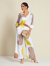 cheap Shirts,Tops &amp; Blouses-Satin Contrast Knot Front Balloon Sleeve Shirt