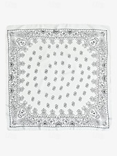 preiswerte Krawatten &amp;amp; Fliegen für Herren-Klassisches marineblaues Bandana aus Kunstseide für Herren – quadratischer modischer Schal mit Paisleymuster