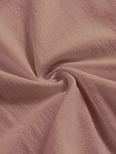 preiswerte Hemden-Damen Leinen-inspirierte Hemden Bluse Einfarbig Täglich T-Shirt Ärmel Rundhals Täglich Sexy Rosa Frühling, Herbst, Winter, Sommer