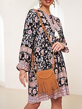 levne Tašky přes rameno-Dámské Crossbody kabelka Taška přes rameno Kbelík Bag Hobo taška PU kůže Denní Dovolená Plážové Třásně Lehká váha Pevná barva Černá Hnědá