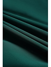 economico Abiti da festa-abito da cocktail per invitati a nozze da donna in chiffon tinta unita con volant intrecciato elegante abito lungo estivo scollo a V svasato manica a 3/4