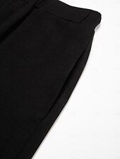 billiga Tvådelade set-Dam Vardaglig stil Chiffong Huvudstad Enfärgad / vanlig färg Dagliga kläder Datum Utekväll Illusion ärm Svart Vit Marinblå Crewneck Ren färg Ledig Långärmad Elegant Ledigt vardag Rund hals Vår