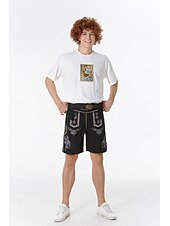 baratos calças de couro-Carnaval Cerveja Oktoberfest Ocasiões Especiais Lederhosen Bávaro Alemão Munique prados Homens Pano de Estilo Tradicional