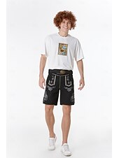 baratos calças de couro-Carnaval Cerveja Oktoberfest Ocasiões Especiais Lederhosen Bávaro Alemão Munique prados Homens Pano de Estilo Tradicional