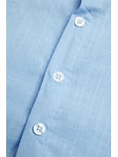 economico Vacanza-Per uomo Camicia camicia di lino Camicia estiva Abbigliamento mare Camicia con bottoni Liscio Da mare Curise Bianco Rosa Azzurro Manica corta Colletto Estate Primavera Abbigliamento