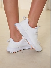 economico Accessori da golf-scarpe da golf regolabili da donna bianche rosa