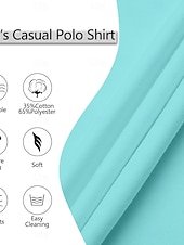 preiswerte Klassisches Poloshirt für Herren-Herren Sport-Poloshirts Golfshirt Lässig Sportoberteile Gerippter Polokragen Kurzarm Mode Basic Einfarbig Patchwork Sommer Normale Passform Schwarz Weiß Rote Blau Grün Sport-Poloshirts