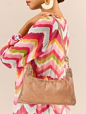economico Borsette e borse tote-borsa a tracolla da donna con strass – elegante borsa da sera con tracolla lunga – design scintillante, perfetta per feste ed eventi formali