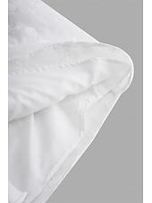billige Blonder topper-Kvinne Hvit Elegant Blonde Topper Øyelet Bluse Brodert Hvit 3/4 Lengde Ermer Knappe-Ned Elegant Uformell Elegant Top Romantisk Petit Topper Sommerferie Antrekk Halvformelle Bluser
