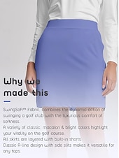 cheap Golf Bottoms-Women&#039;s Tennis Skirts Golf Skirts Dark Pink Red Skirt Ladies Golf Attire Clothes Outfits Wear Apparel