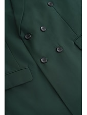 cheap Formal Suits-Men&#039;s Wedding Suits Homecoming Suits Black White Business WorkWear Solid Colored Slim Fit 2 Piece Double Breasted Six-buttons
