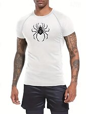 halpa Juoksupaidat ja tanktopit-Miesten Kompression Paita Urheilullinen paita Kuntosali paita Fitness paita Lyhythihainen Tee paita Kausaliteetti Urheilu- ja treenivaatteet Hengittävä Nopea kuivuminen Korkea Stretch Puristus Kunto