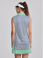 halpa Naisten golfvaatteet-Naisten golf mekko Laivasto Hihaton Syksy Talvi Naisten Golfasut Vaatteet Asut Vaatteet