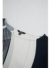 economico Animali Tops-Blusa da donna Chiffon Basic con stampa di farfalle maniche lunghe maglie regolari girocollo casual bianca grigia primavera autunno