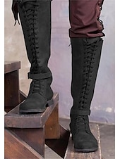 olcso Lábbelik-Retró Középkori Reneszánsz Cipők Csizmák Lovag Keresztes lovag Női Kalóz Steampunk Mindszentek napja Farsang Álarcos mulatság Esemény / Buli Álarcos mulatság Felnőttek Cipők