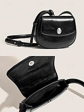 olcso Keresztpántos táskák-elegáns fehér bőr válltáska nőknek - stílusos kis crossbody táska alkalmi és formális ruhákhoz