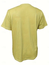 billige Dyrene tee-dame t-skjorte tilfeldig kattetrykk kortermet vanlige topper rund hals daglig gul sommer