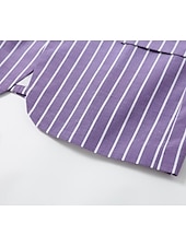 halpa Miesten Klassiset Bleiserit-Miesten Valmistujaiset Bleiseri Muodollinen iltajuhla Hääjuhla Syntymäpäiväjuhlat Muoti Vapaa-aika 봄 &amp; Syksy 95% polyesteriä 5% spandexia Raita Tasku Rento / arki Yksirivinen Bleiseri Punastuvan